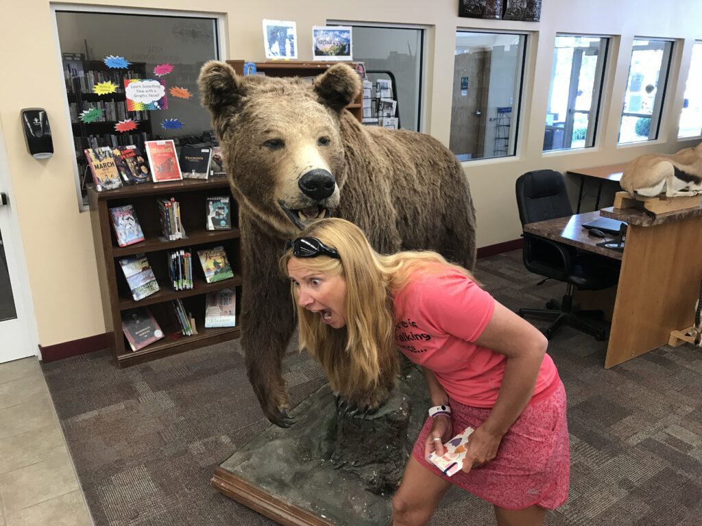 Mandy is attacked by a bear